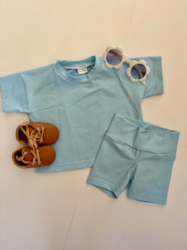 Tidal Bike Shorts - Baby Blue