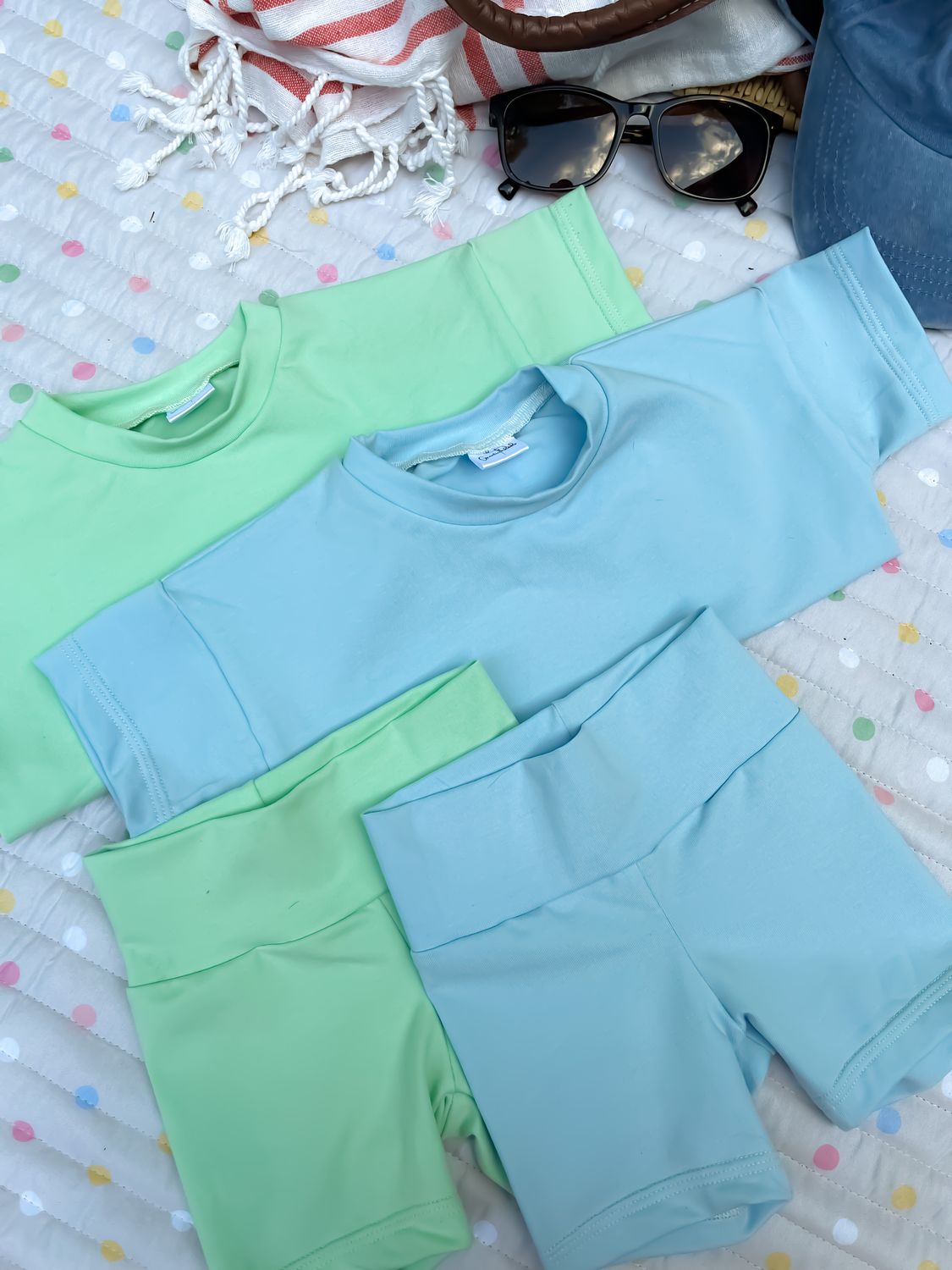 Tidal Bike Shorts - Mint Green
