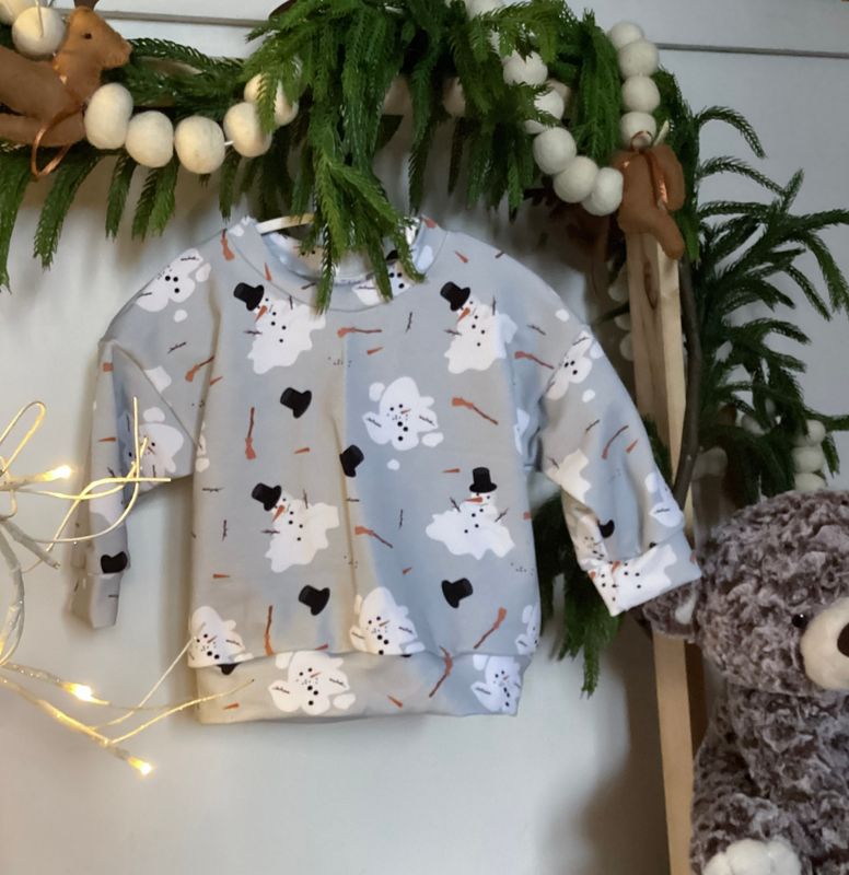 Melted Snowman *Hand drawn print*