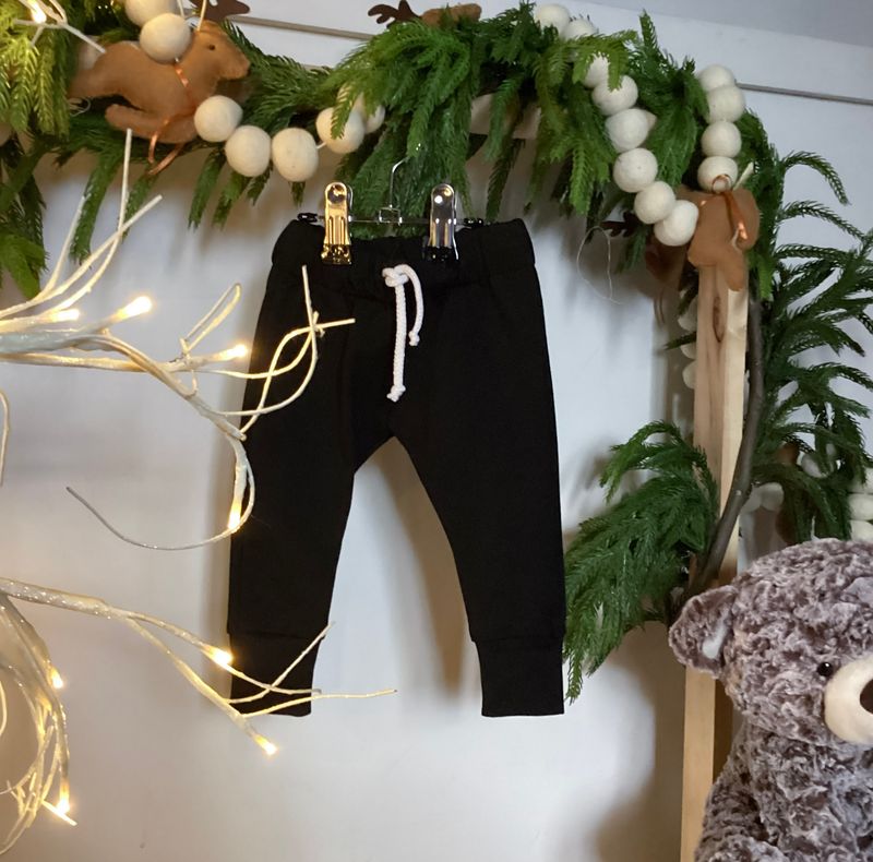 Black Drawstring Joggers