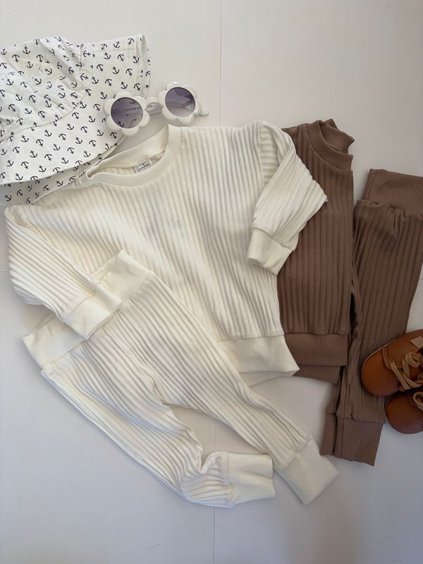 White Rib Crewneck