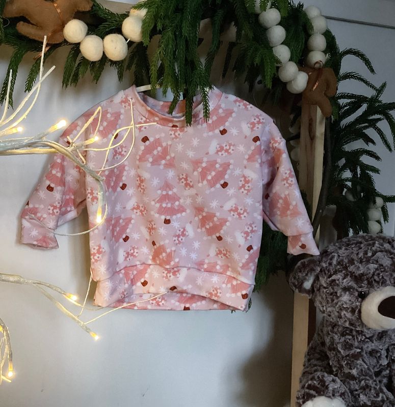 Pink Christmas Tree Crewneck