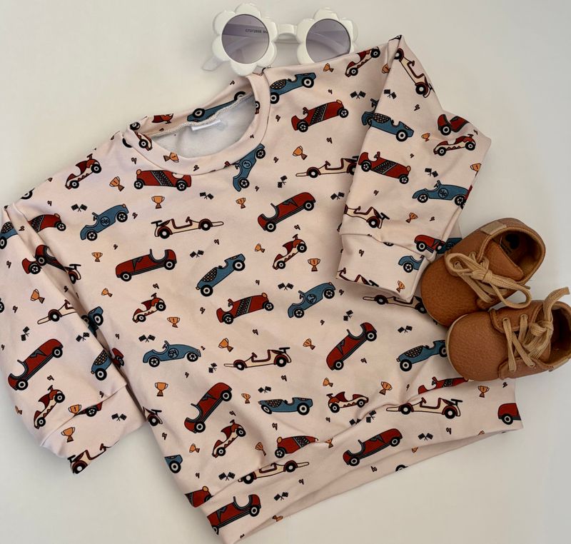 Racecar Custom Print Crewneck