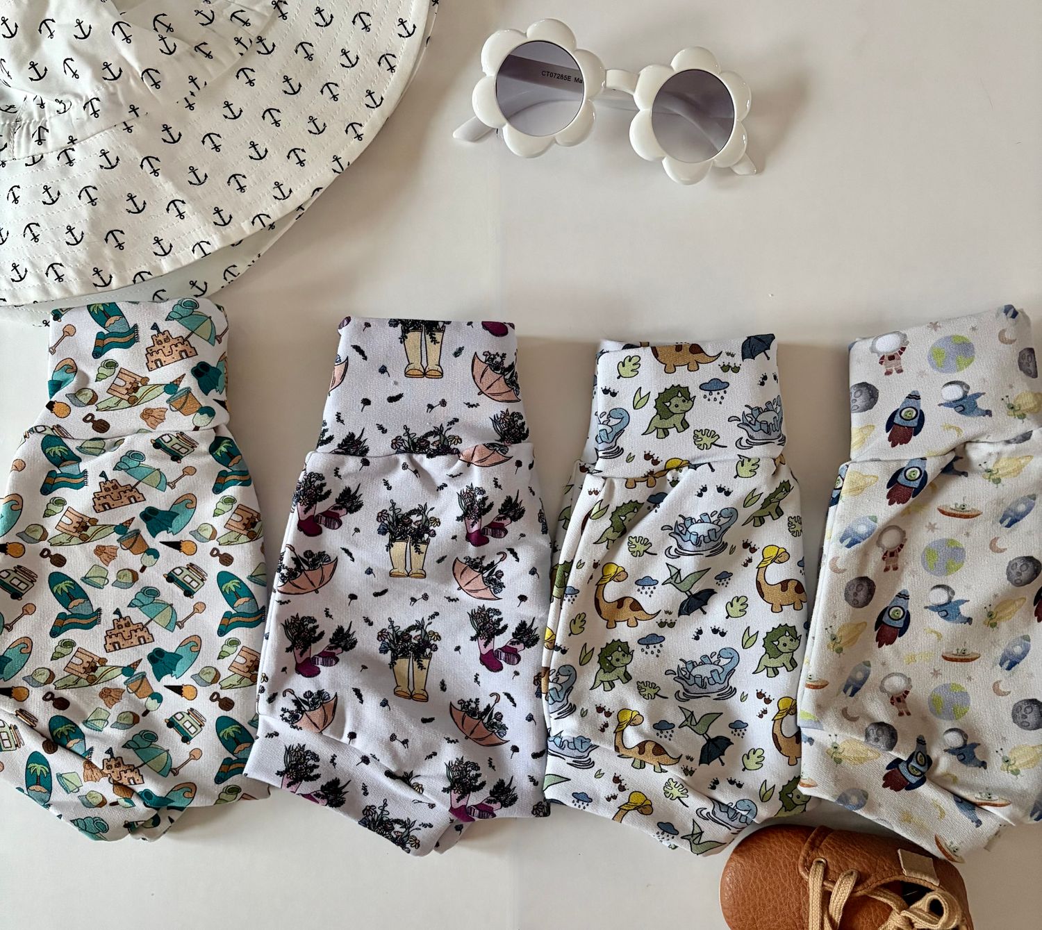Coastal Breeze Summer Bummies - Floral Rainboots