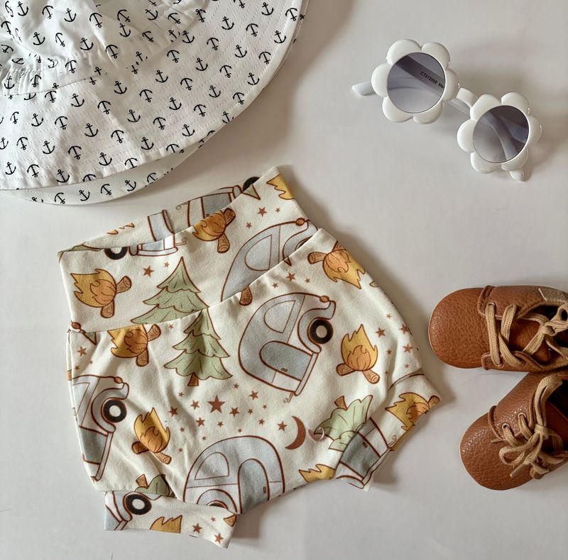 6-9 months Coastal Breeze Summer Bummies - Variety of Prints