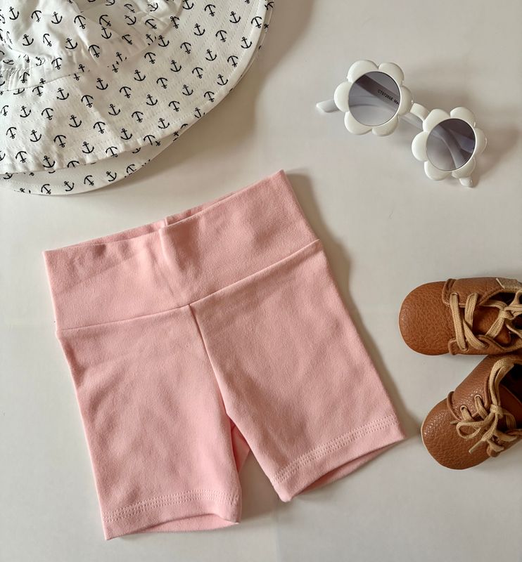 Tidal Bike Shorts - Baby Pink Cozy Collection