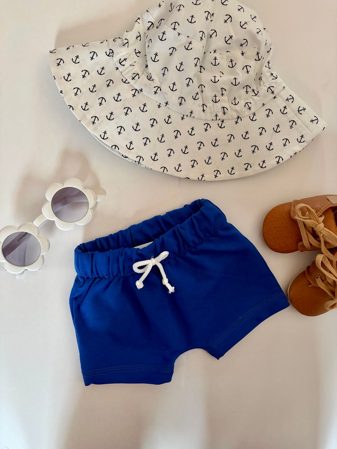 Coastal Breeze Summer Shorts - Cobalt Blue Solid