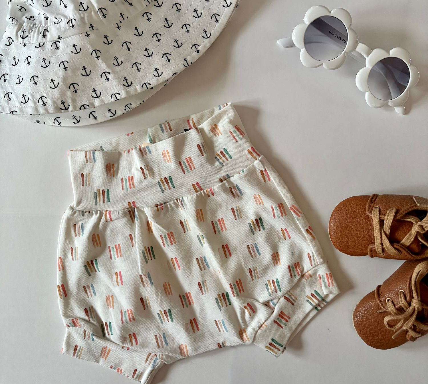 Coastal Breeze Summer Bummies - Colourful Lines