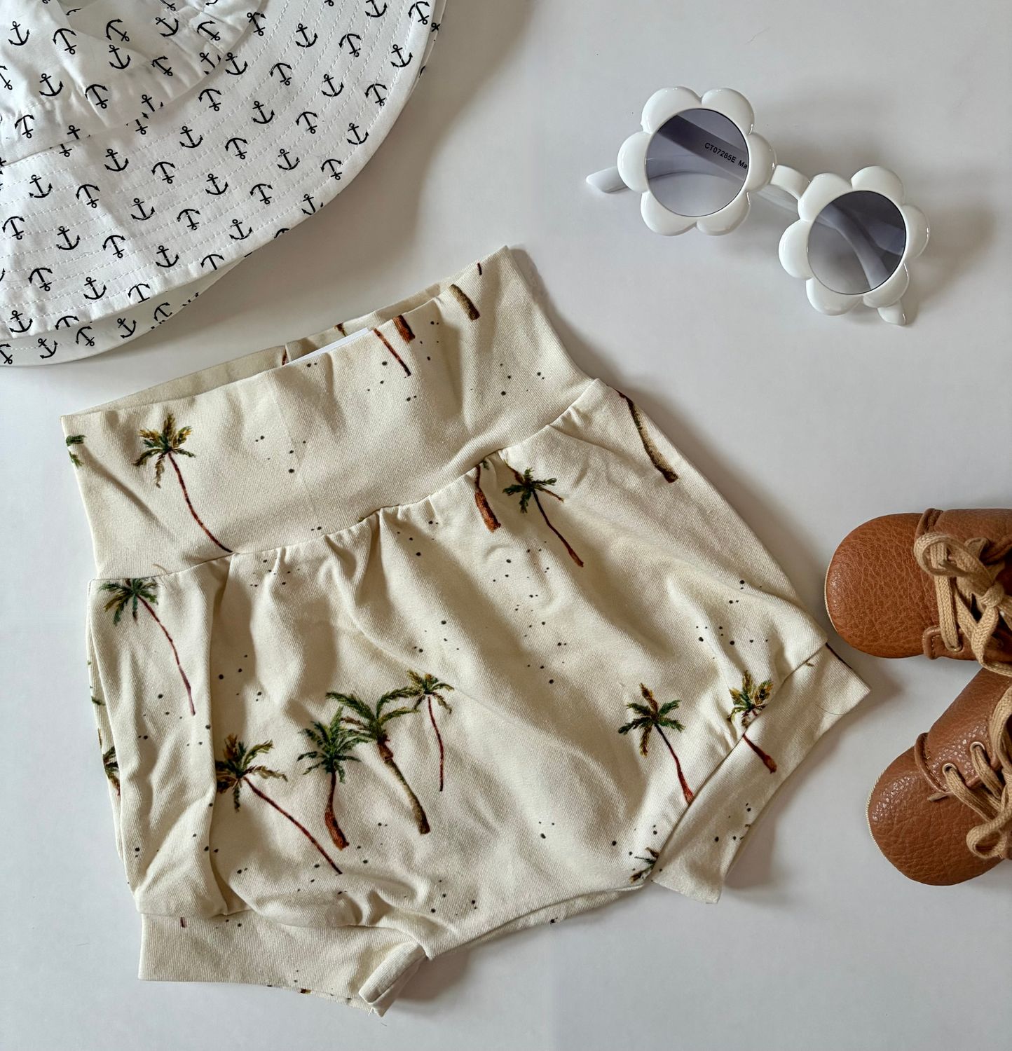 Coastal Breeze Summer Bummies - Palm Trees