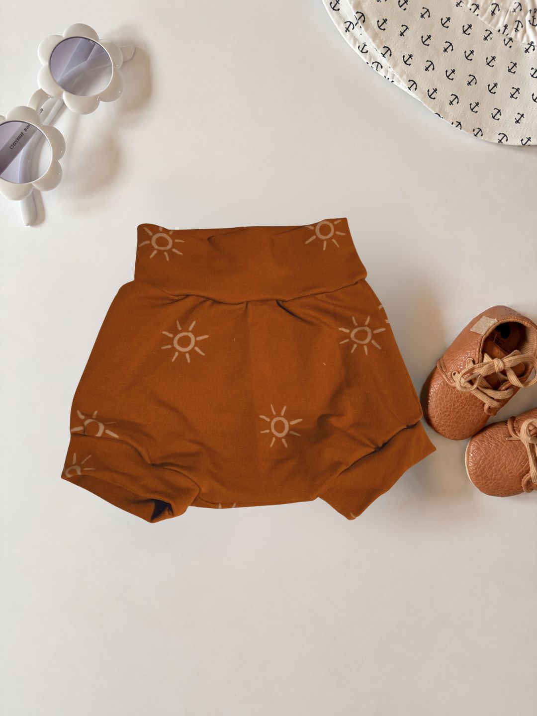 Coastal Breeze Summer Bummies - Orange Suns