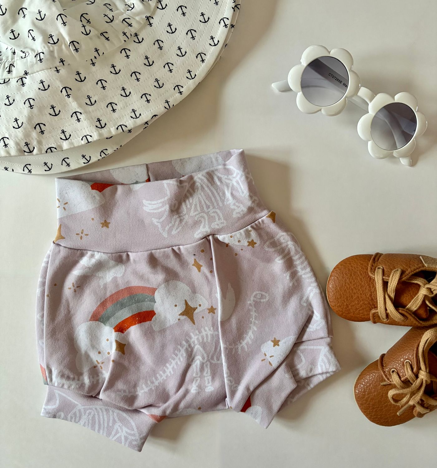 Coastal Breeze Summer Bummies - Dino Fossil