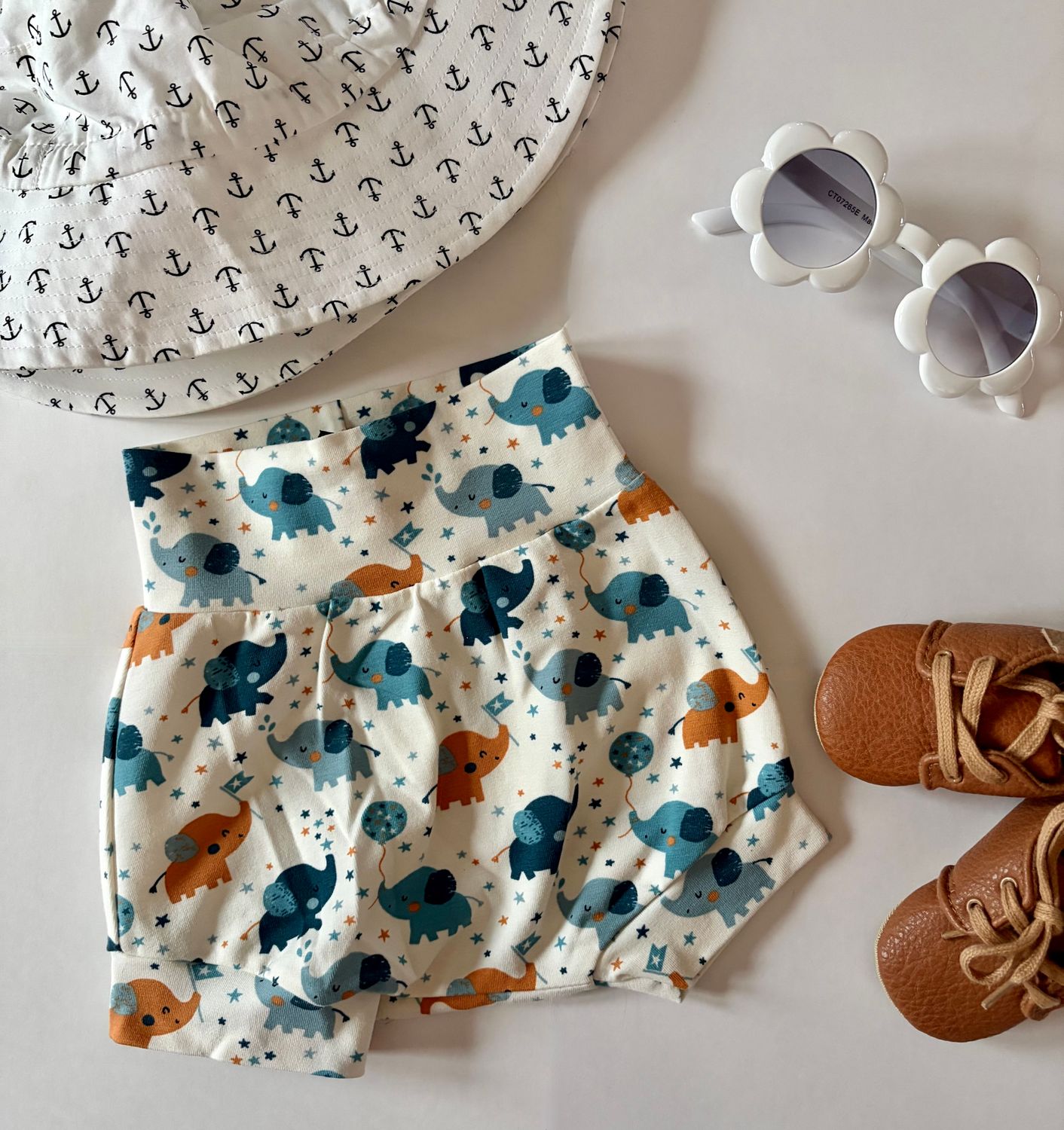 Coastal Breeze Summer Bummies - Baby Elephants