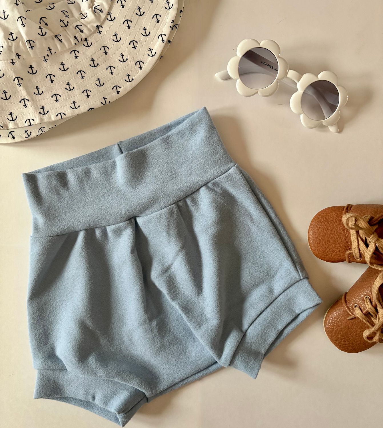 Coastal Breeze Summer Bummies - Baby Blue Cozy Collection