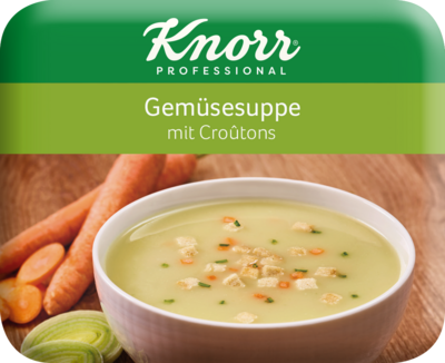 Knorr Gemüsesuppe mit Croutons Knorr Gemüsesuppe mit Croutons