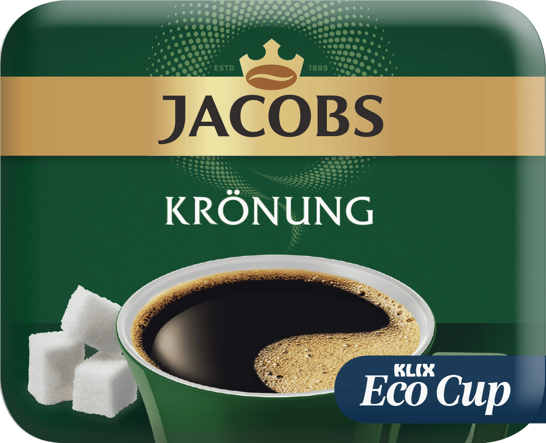 Jacobs Kaffee Schwarz mit Zucker (Eco Cup)