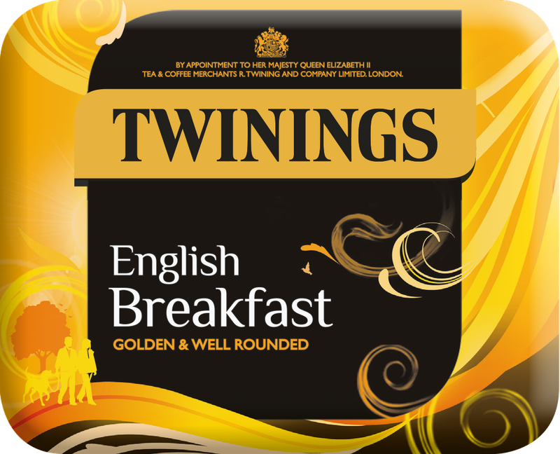 Twinings English Breakfast Schwarzer Tee mit Zucker