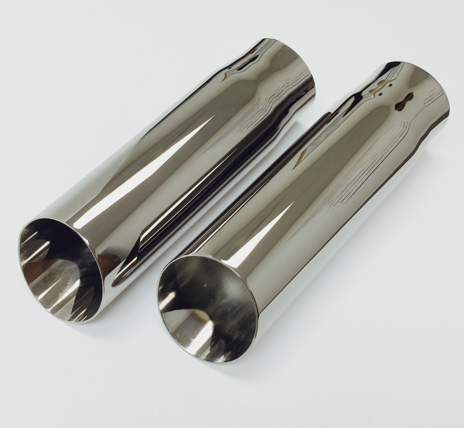 33512 BLACK NICKEL PLATED STAINLESS STEEL EXHAUST TIP 3" X 3.5" OUT