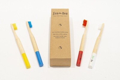 Eco Bru Bamboo Toothbrush family  Pack
