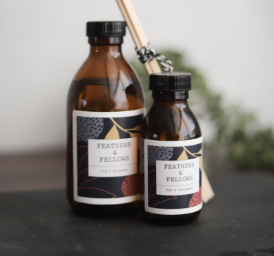 Oud + Bergamot Diffuser By Feathers And Fellows