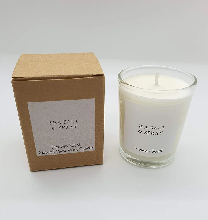 Sea Salt & Spray Candle By Heaven Scent