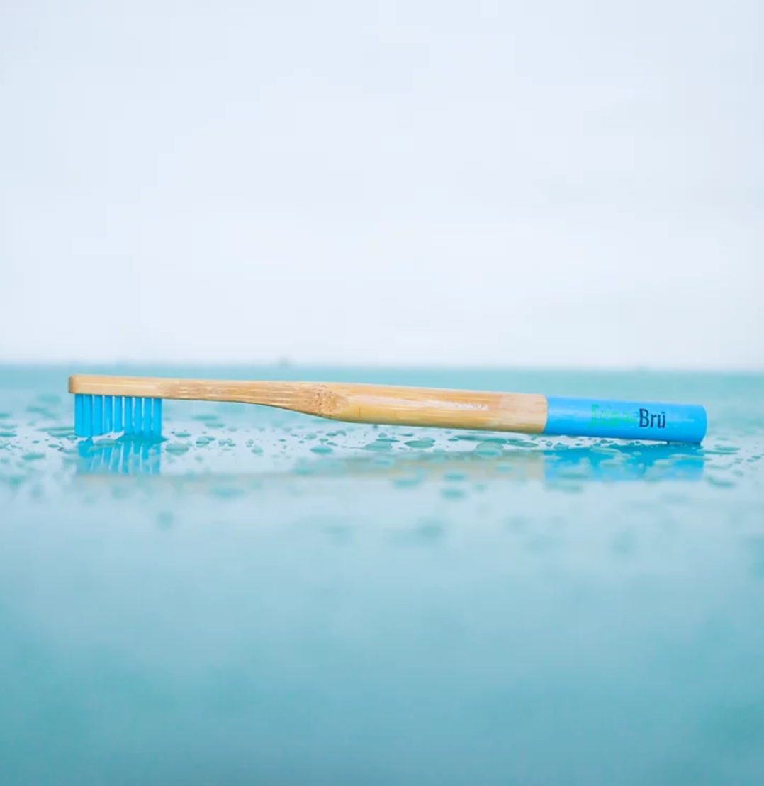 Eco Bru Adult Blue Bamboo Toothbrush