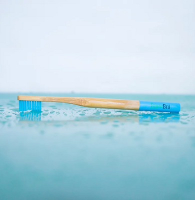 Eco Bru Adult Blue Bamboo Toothbrush