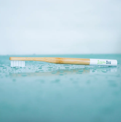 Eco Bru Adult White Bamboo Toothbrush