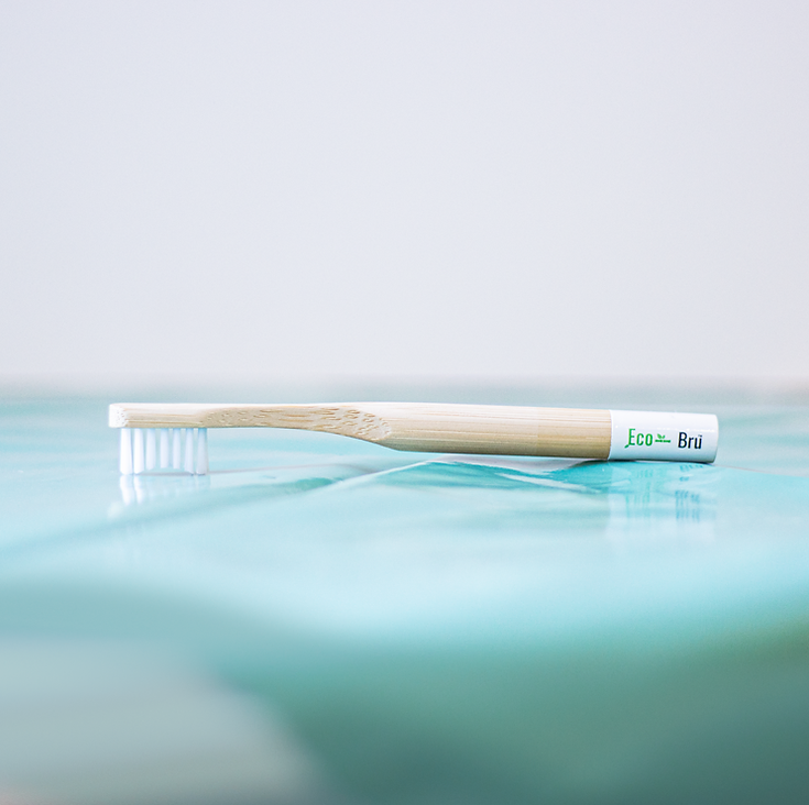 Eco Bru Child White Bamboo Toothbrush
