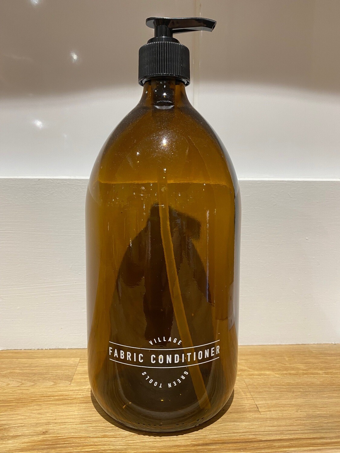 Amber Glass 1L Fabric Conditioner Pump Bottle