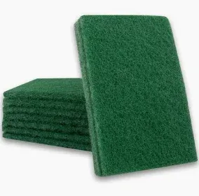 Scouring pads 110mm x 140mm green 4&#39;s