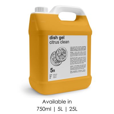 Dishwash Gel Citrus Clean (Orange) 5L