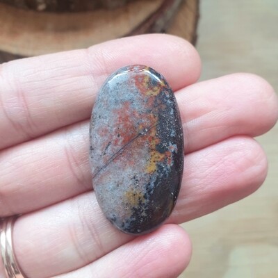 Crazy Lace Agate Cabochon / Pendant for jewelry making or diy craft projects