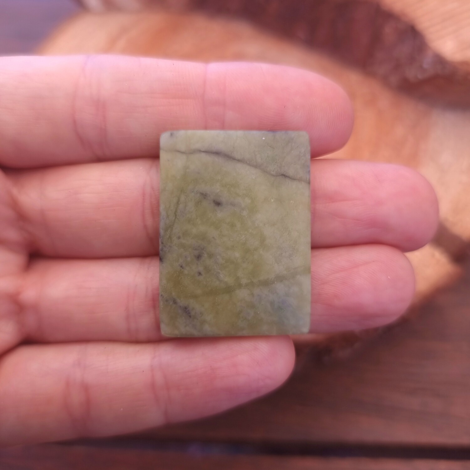 Nephrite Jade Cabochon / Pendant for jewelry making or diy craft projects 10.4gr