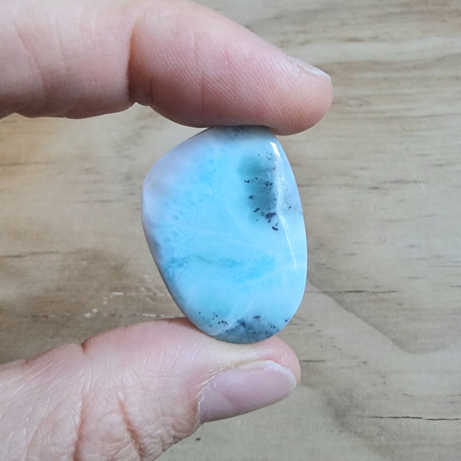 Larimar Cabochon/ Pendant for jewelry making or diy craft projects 7.8gr