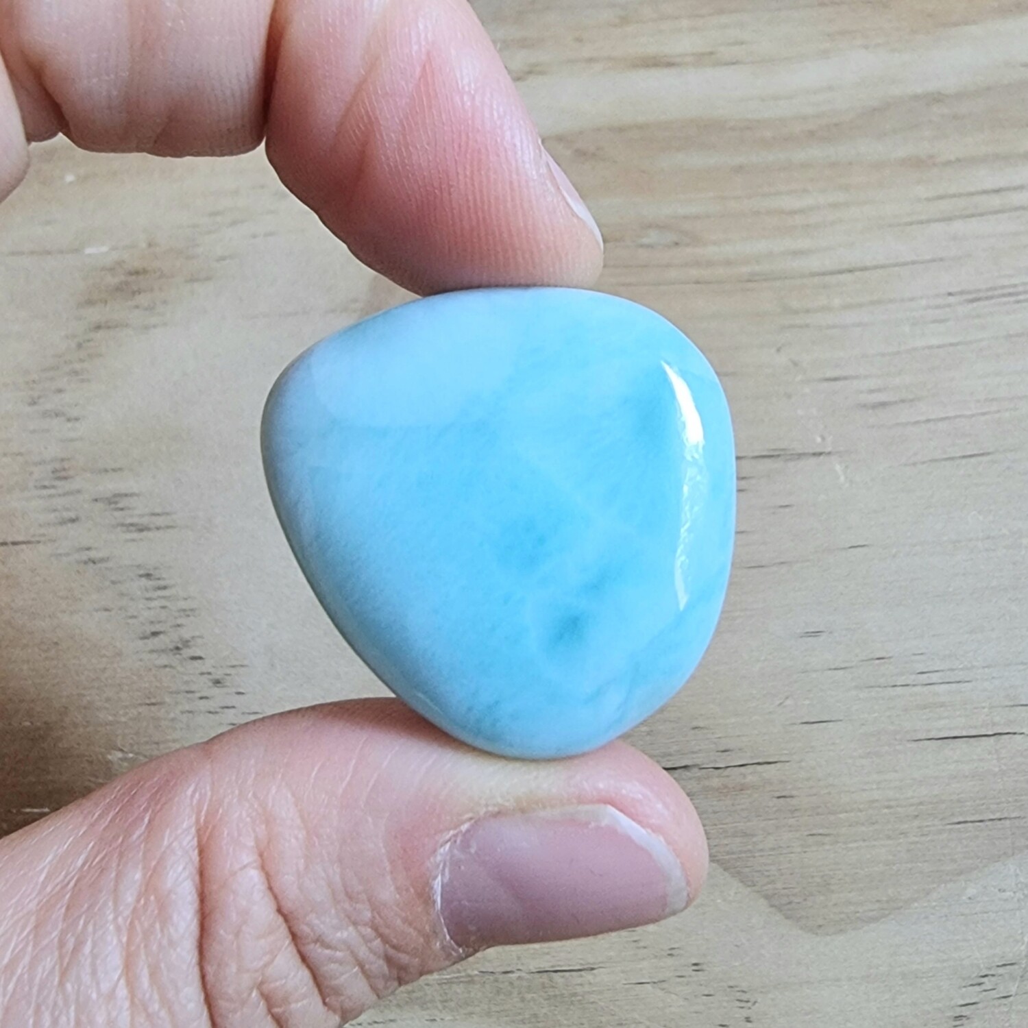 Larimar Cabochon/ Pendant for jewelry making or diy craft projects 17.9gr