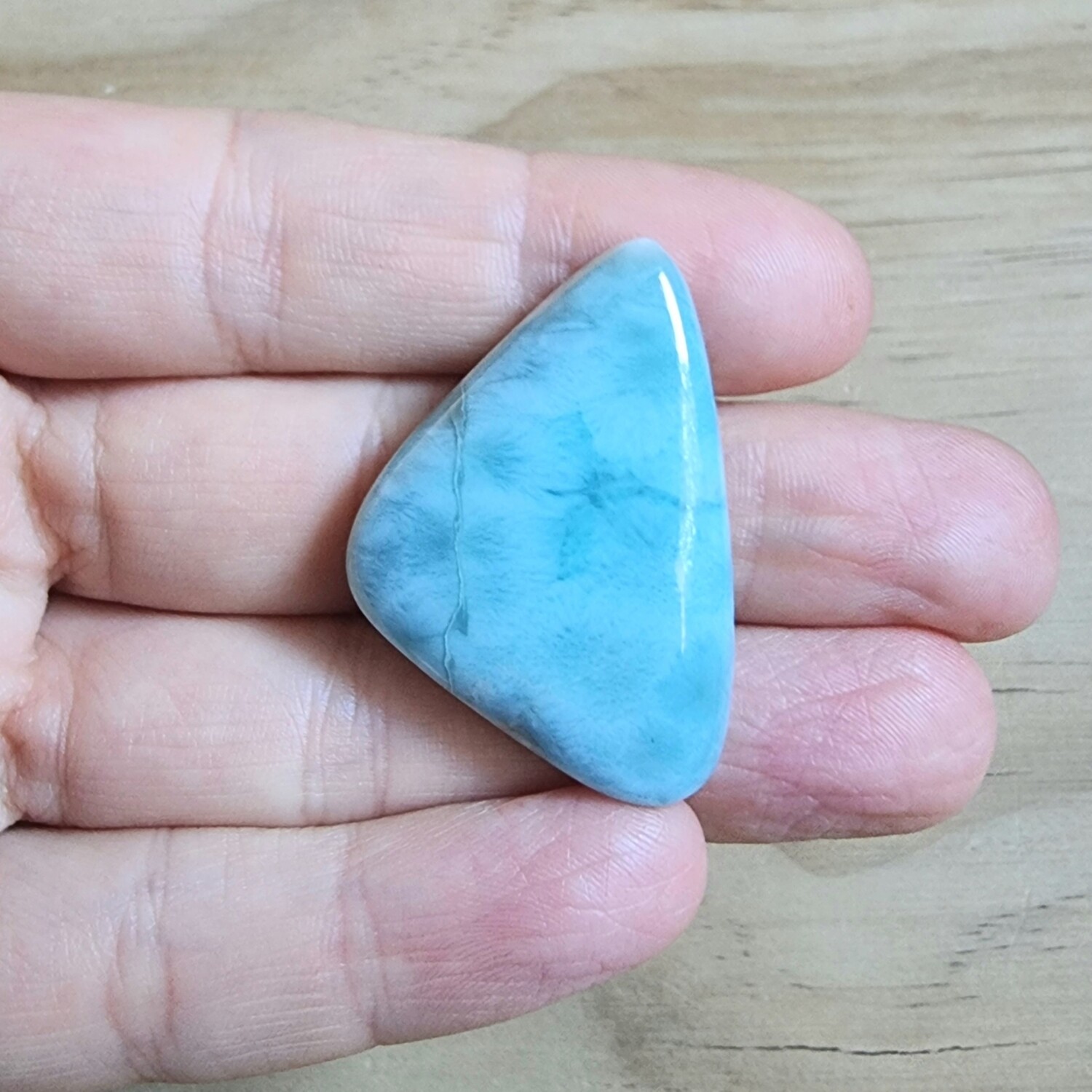 Larimar Cabochon/ Pendant for jewelry making or diy craft projects 14.3gr