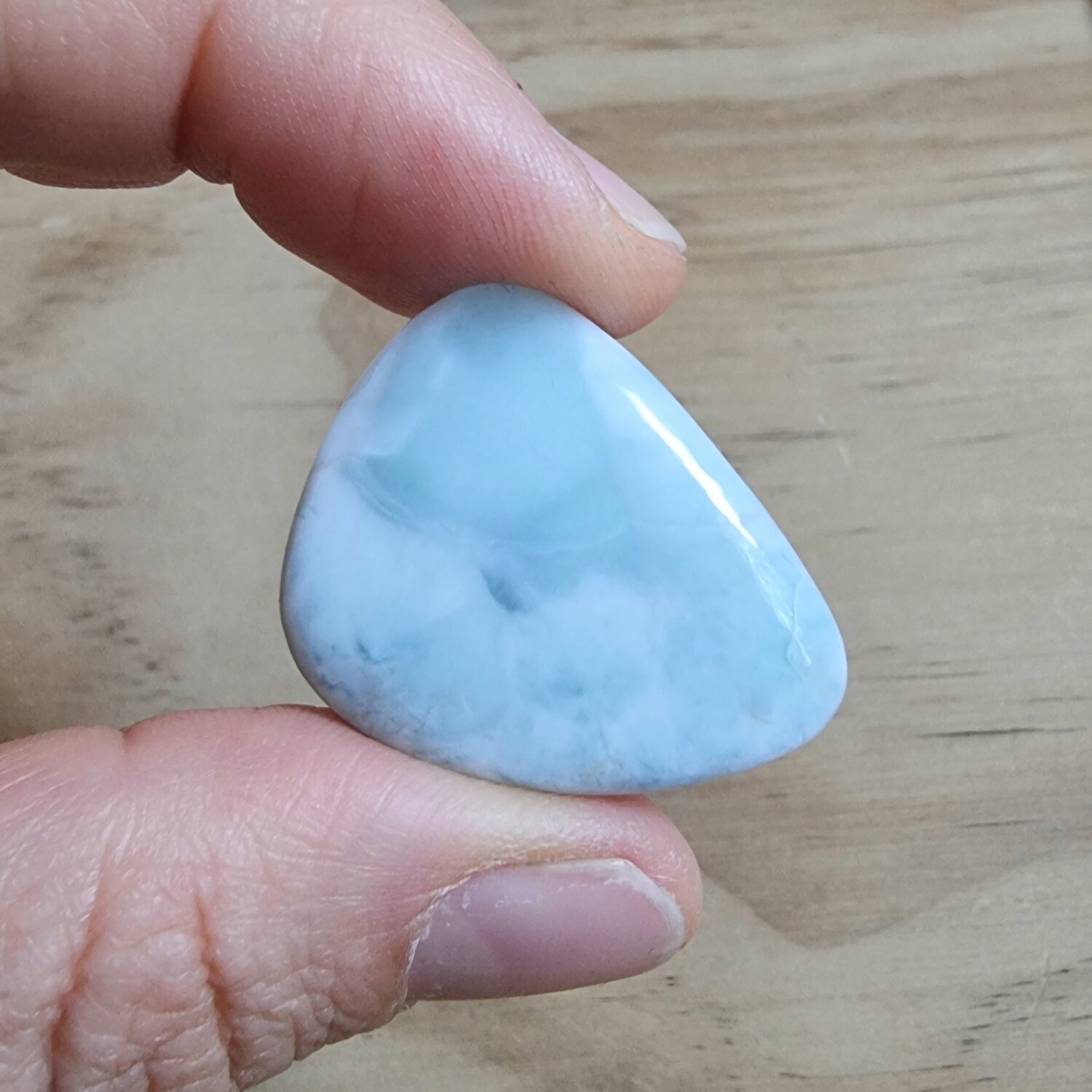 Larimar Cabochon/ Pendant for jewelry making or diy craft projects 11.1gr
