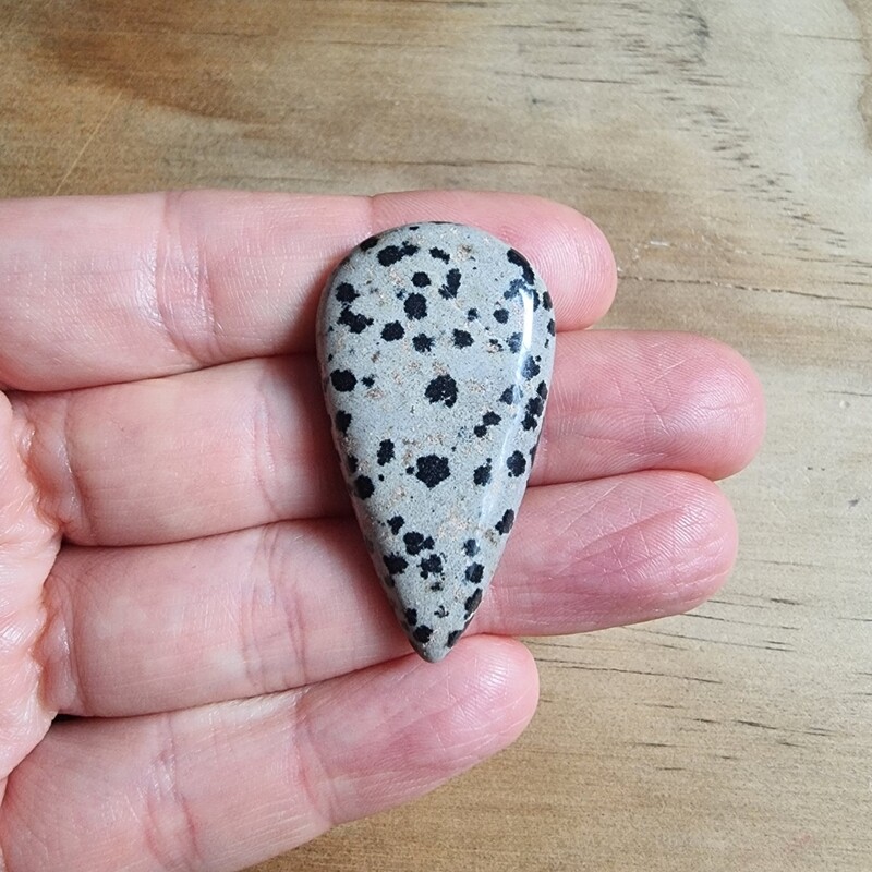 Dalmatian Jasper Cabochon / Pendant for jewelry making or diy craft projects 9.5gr