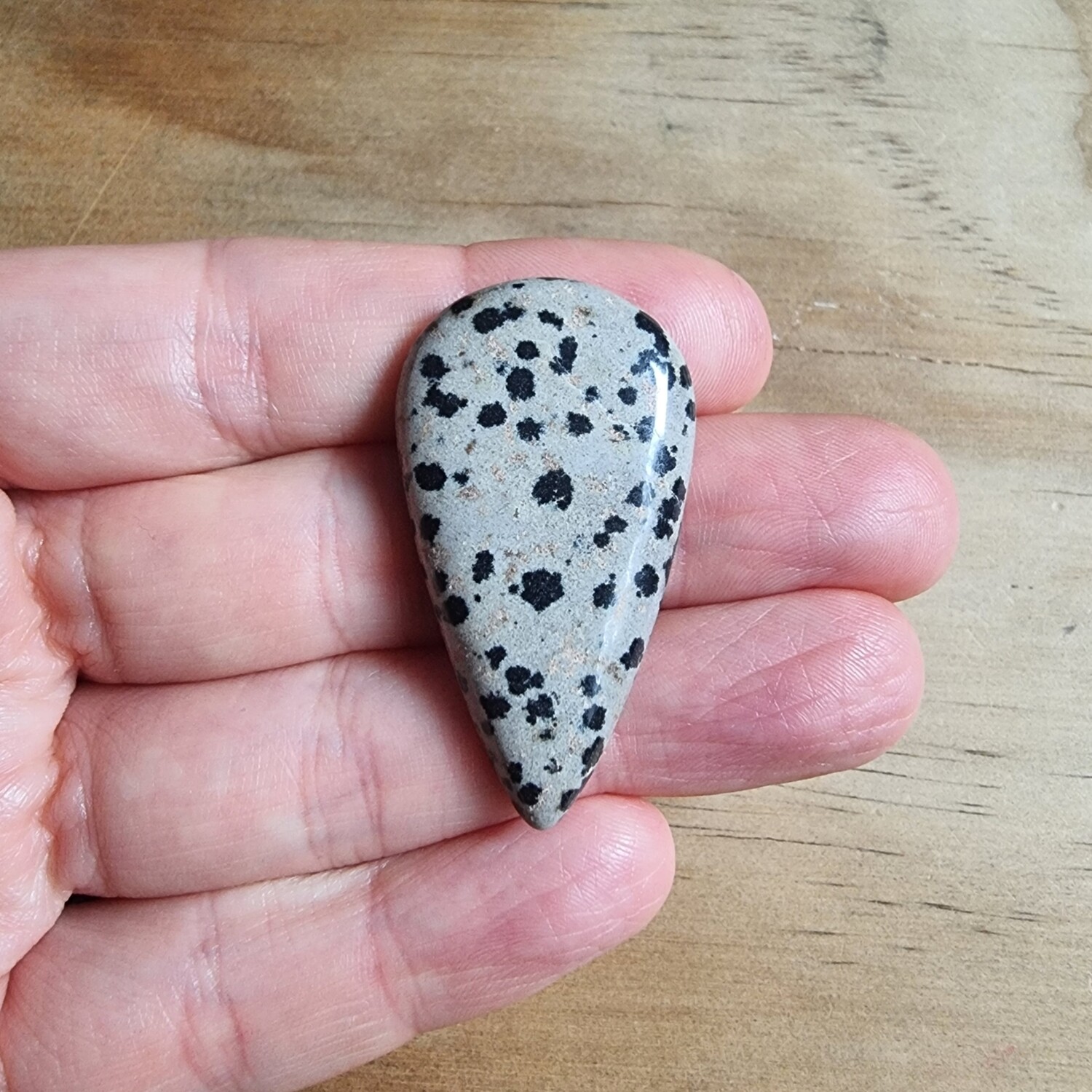 Dalmatian Jasper Cabochon / Pendant for jewelry making or diy craft projects 9.5gr