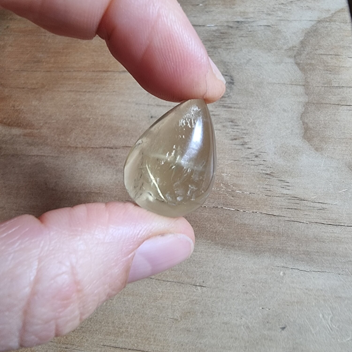 Lemon Quartz Cabochon / Pendant for jewelry making or diy craft projects 6.2gr