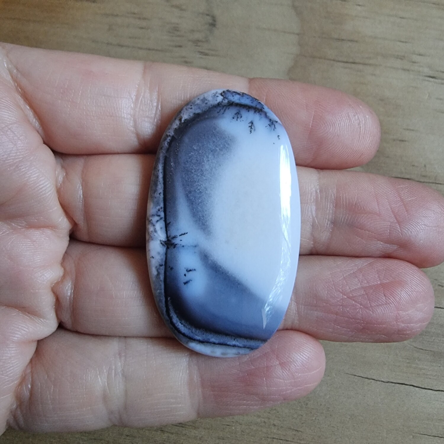 Dendrite Agate Cabochon / Pendant for jewelry making or diy craft projects 14.3gr