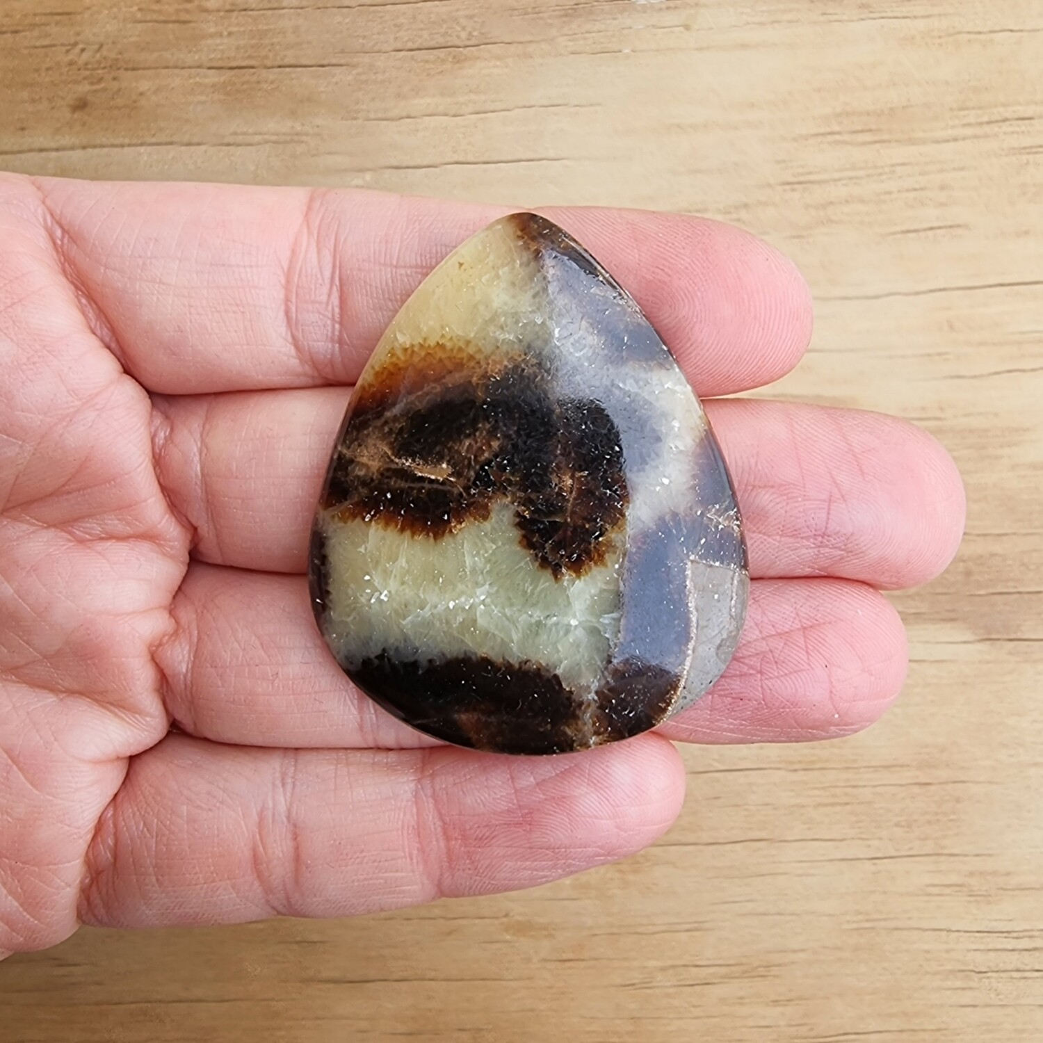Septarian Cabochon / Pendant for jewelry making or diy craft projects 20.3gr