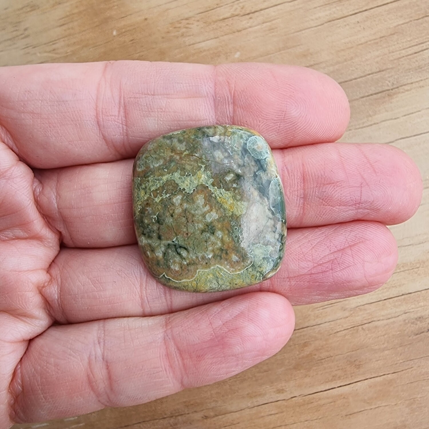Rainforest Jasper Cabochon / Pendant for jewelry making or diy craft projects 10.1gr