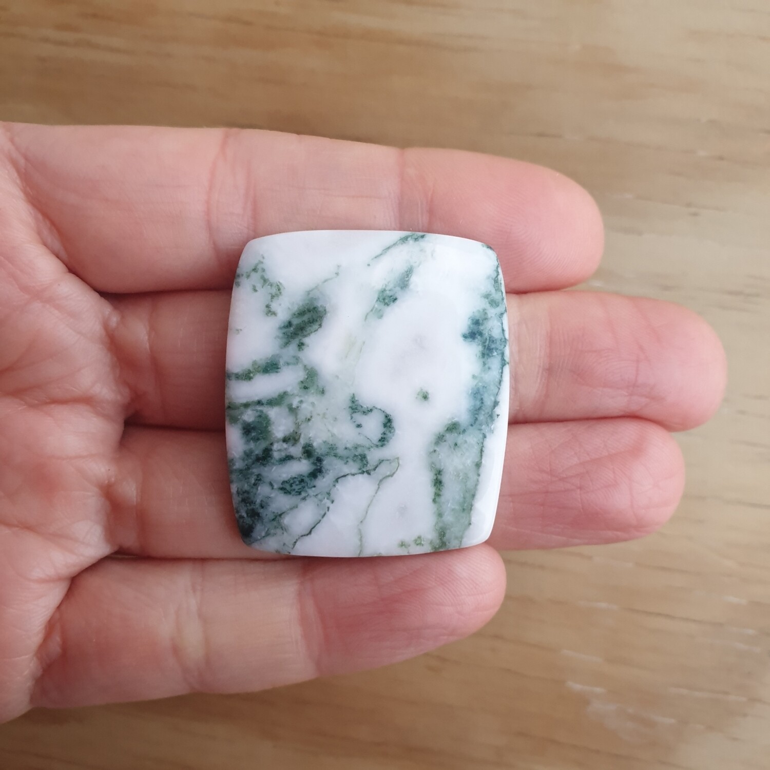 Tree Agate Cabochon / Pendant for jewelry making or diy craft projects 13.6gr