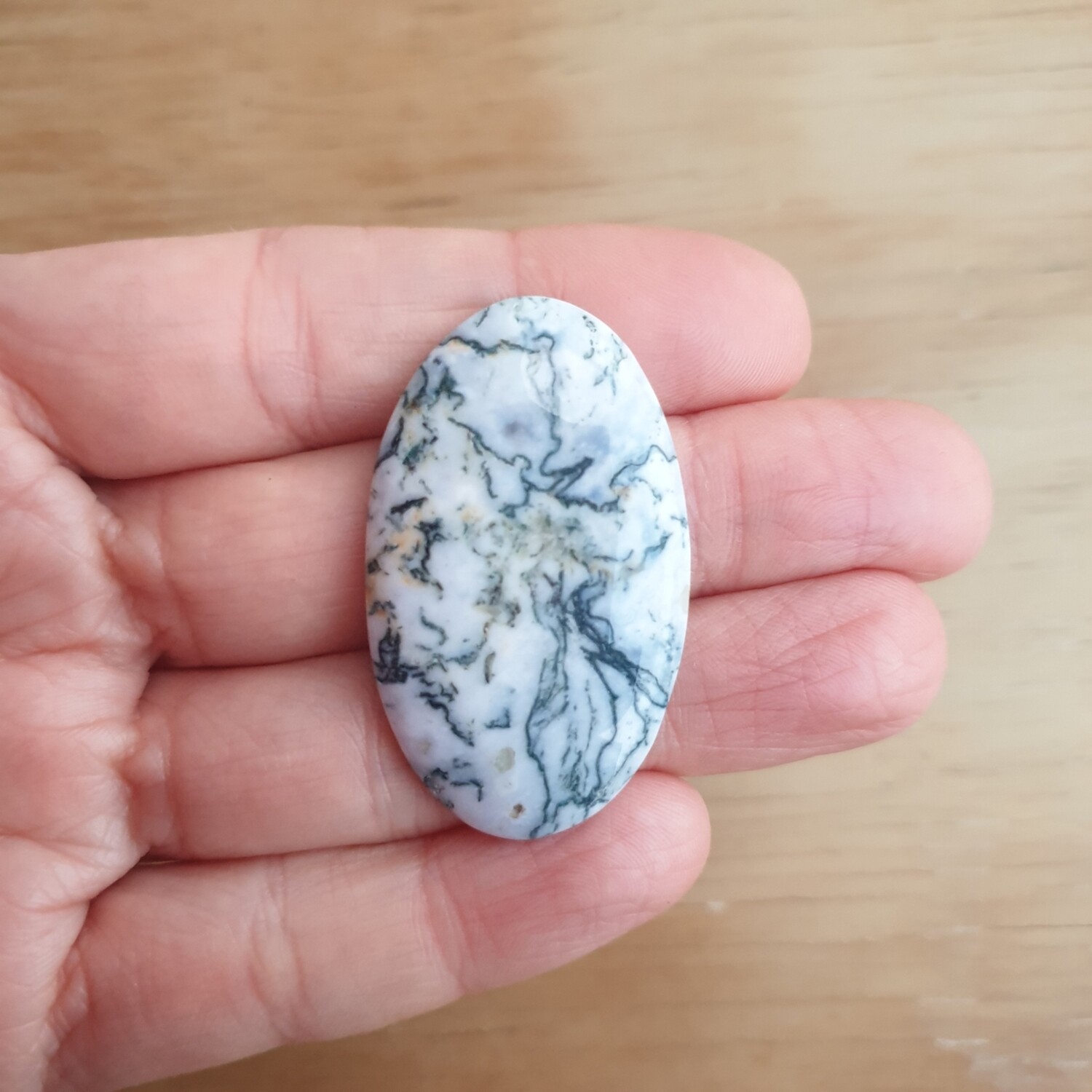 Tree Agate Cabochon / Pendant for jewelry making or diy craft projects 10.5gr