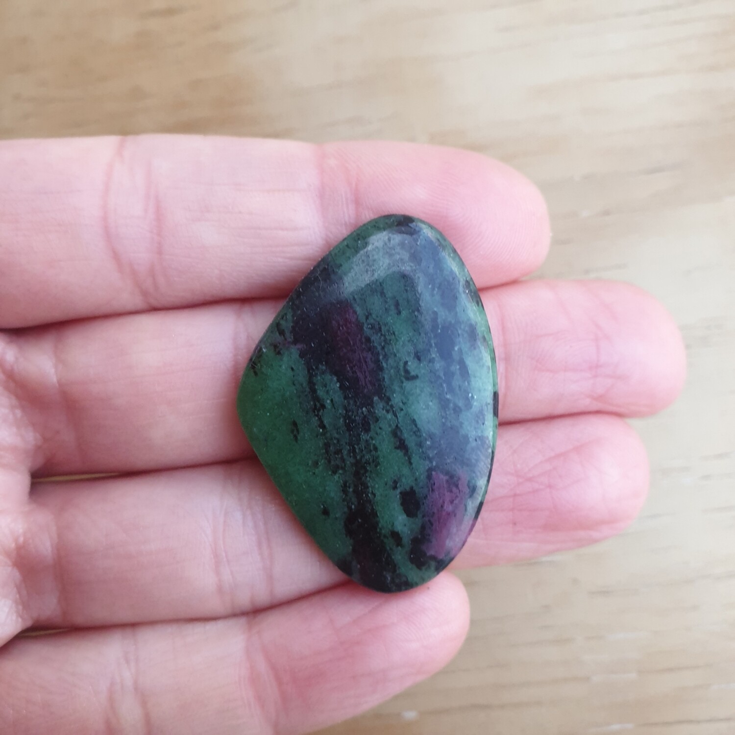Ruby Zoisite Cabochon / Pendant for jewelry making or diy craft projects 9.9gr