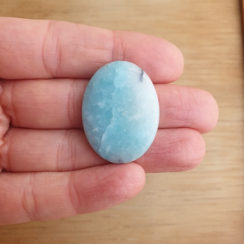 Hemimorphite Cabochon / Pendant for jewelry making or diy craft projects 9gr