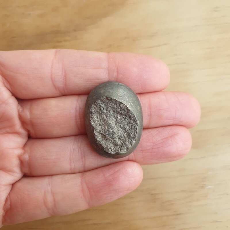 Druzy Pyrite Cabochon / Pendant for jewelry making or diy craft projects 20.3gr