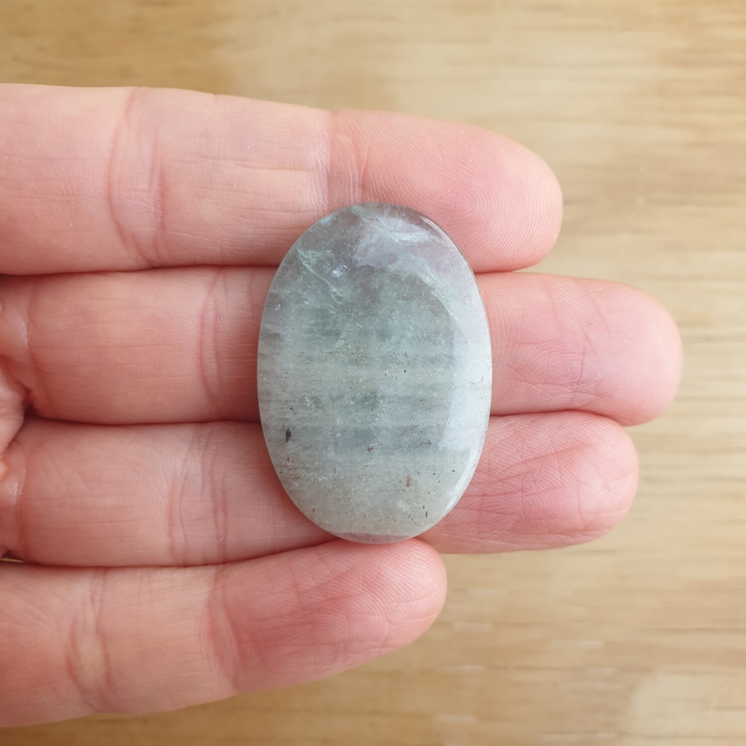 Aquamarine Cabochon / Pendant for jewelry making or diy craft projects 7.3gr