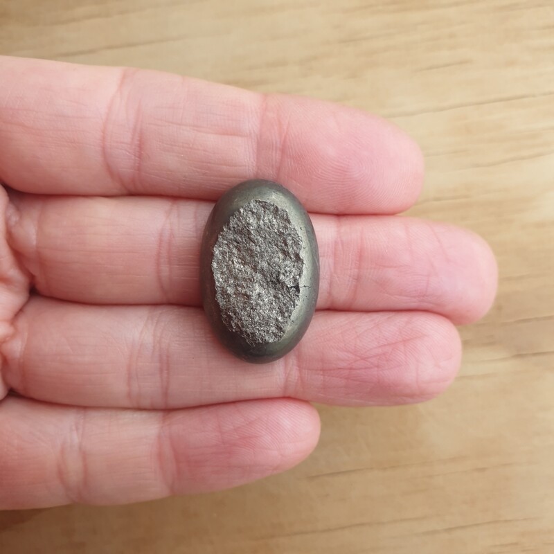 Druzy Pyrite Cabochon / Pendant for jewelry making or diy craft projects 13.3gr